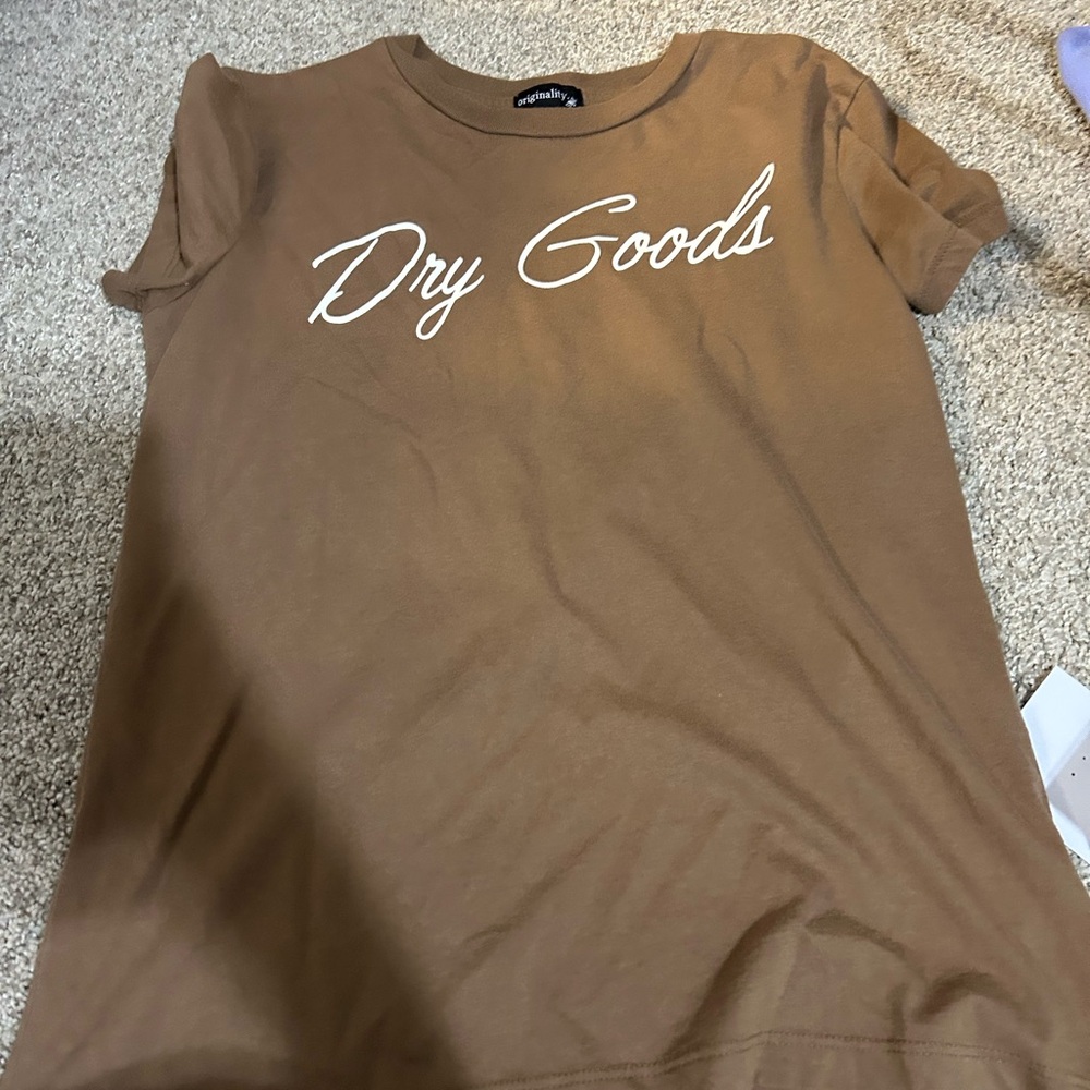 Dry Goods Brown Short Sleeve Tee
